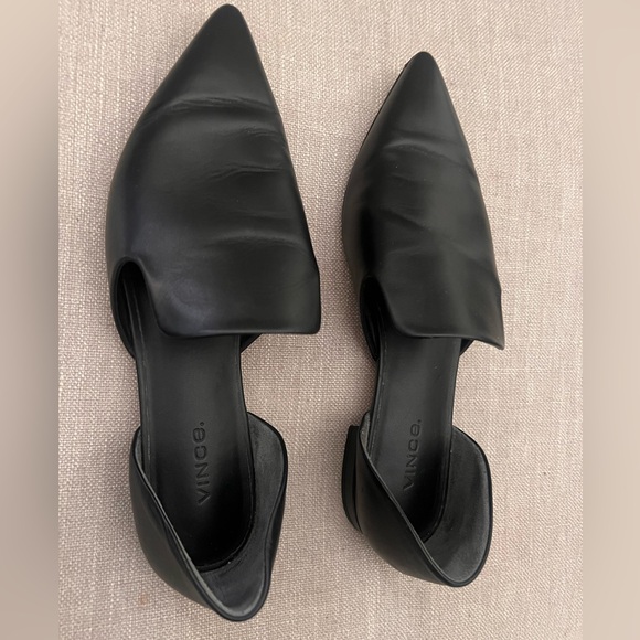 Vince Damris D’Orsay Black Loafers Flats (Size 7.5) - Picture 5 of 9